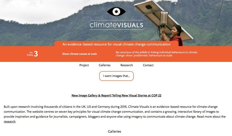 Climate Visuals Website