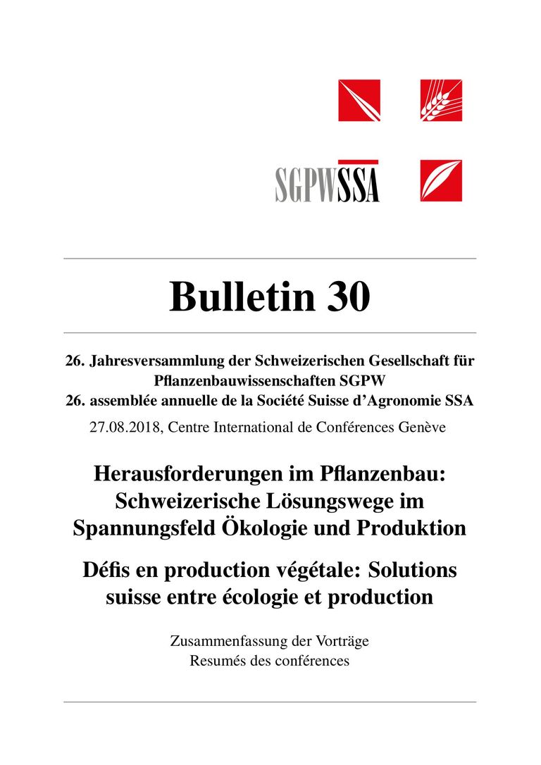 SGPW - SSA Bulletin 30 (2018)