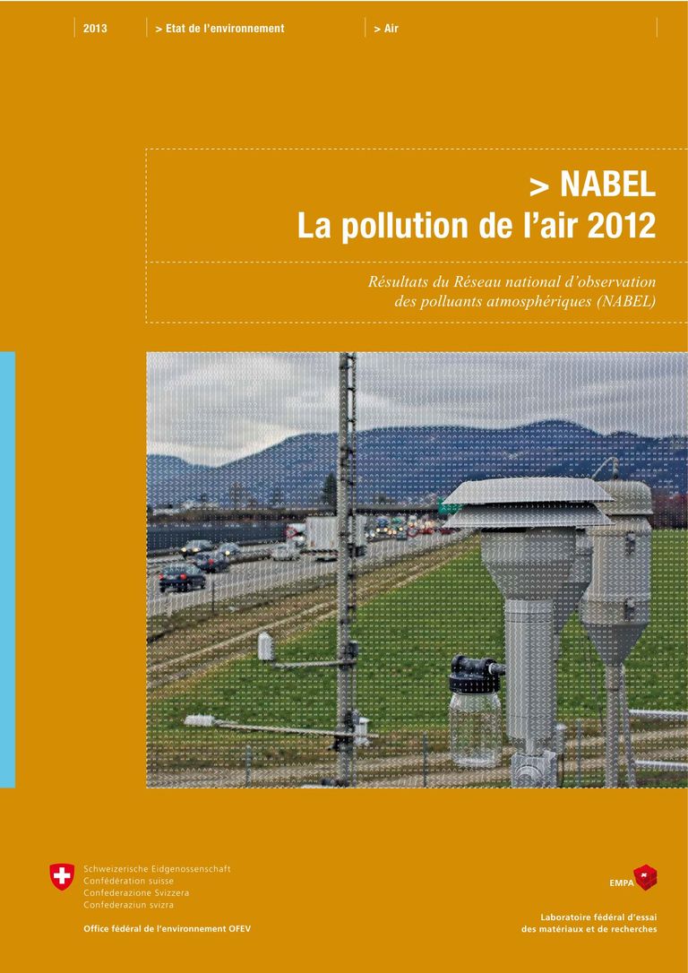 NABEL – La pollution de l’air 2012