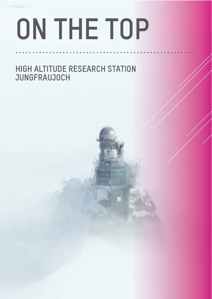 “On The Top” — Booklet about research at Jungfraujoch
