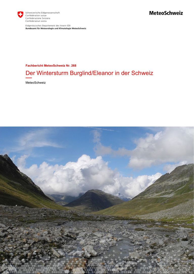 Der Wintersturm Burglind/Eleanor in der Schweiz. Fachbericht MeteoSchweiz Nr. 268