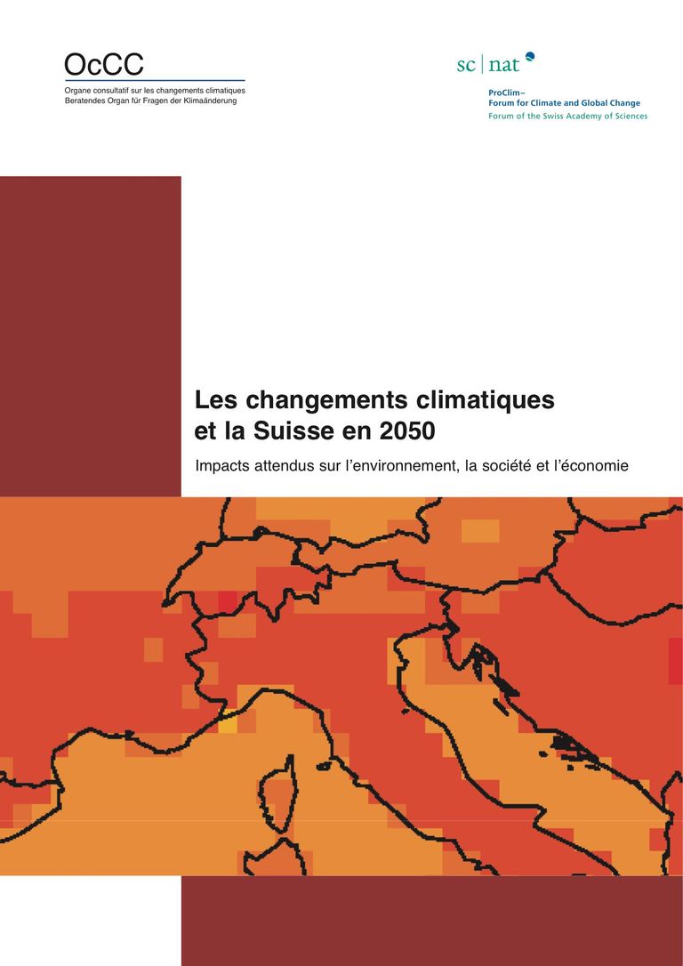 Les changements climatiques et la Suisse en 2050