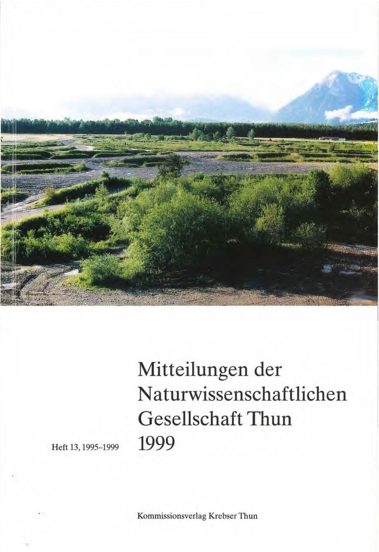 Mitteilungen der NGT 1999 - Heft 13