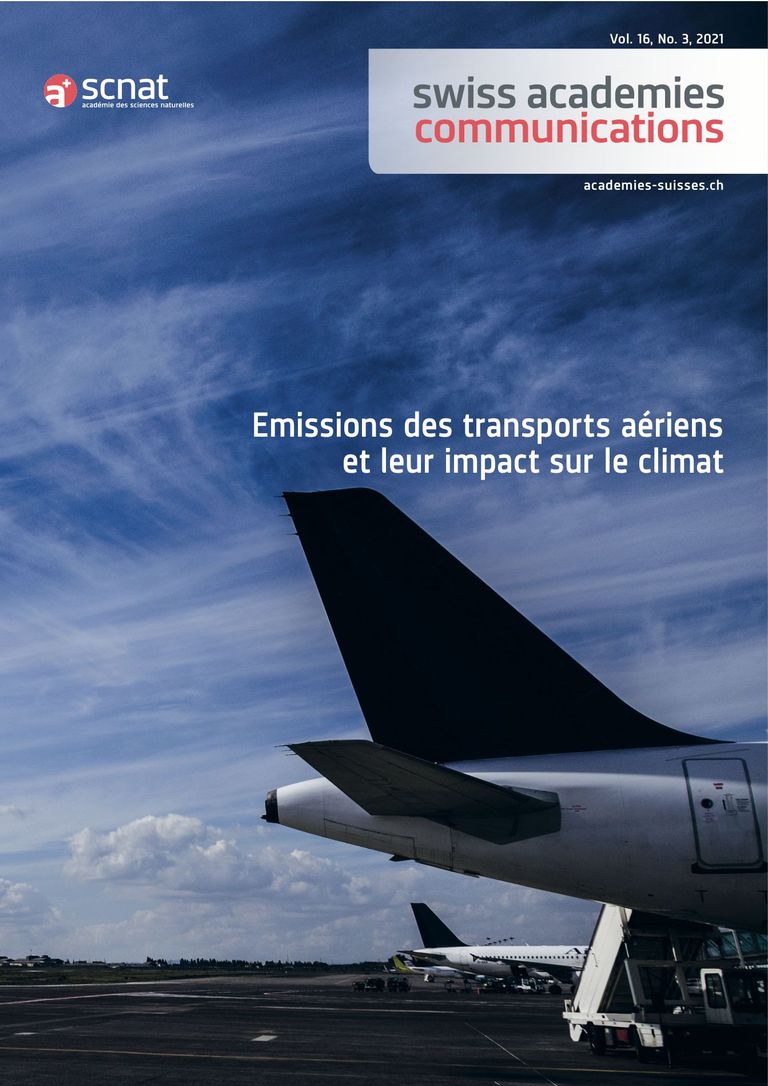 Neu U (2021) Emissions des transports aériens et leur impact sur le climat. Swiss Academies Communications 16 (3).