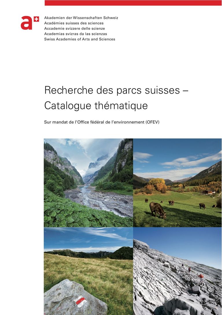 Recherche des parcs suisses - Catalogue thématique