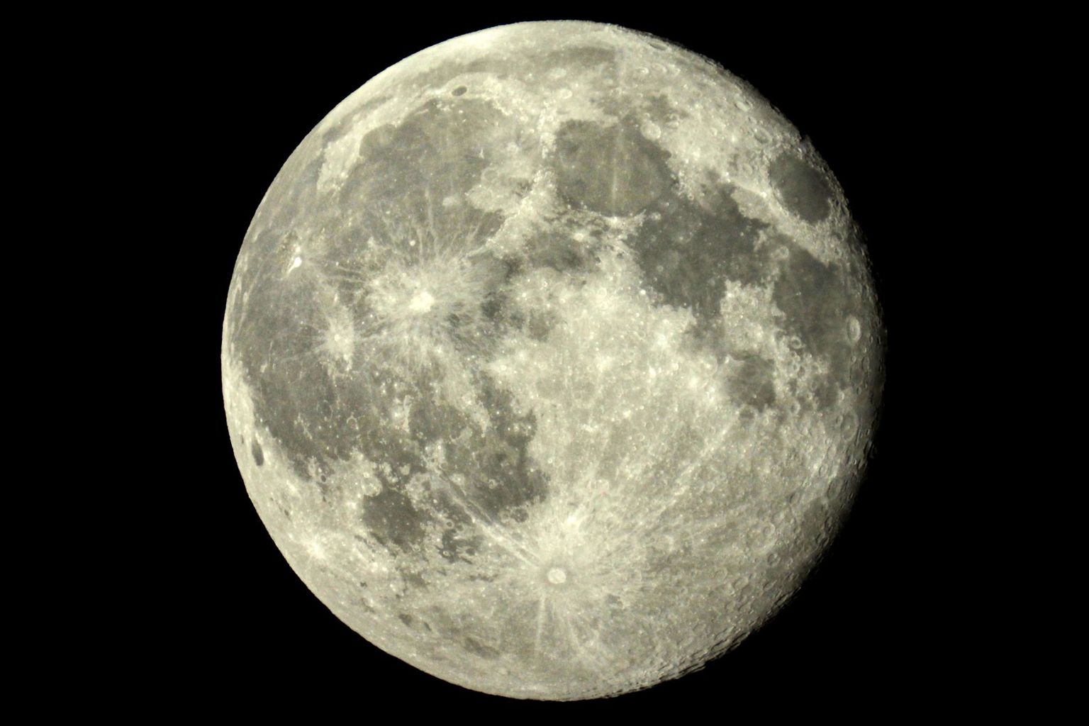 Aufnahme des Mondes (Sternwarte Rümlang)