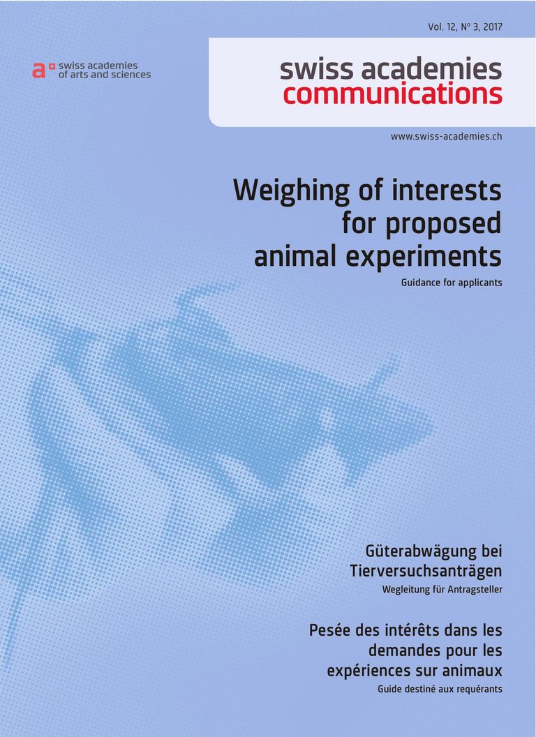 Weighing of interests for proposed animal experiments - Guidance for applicants