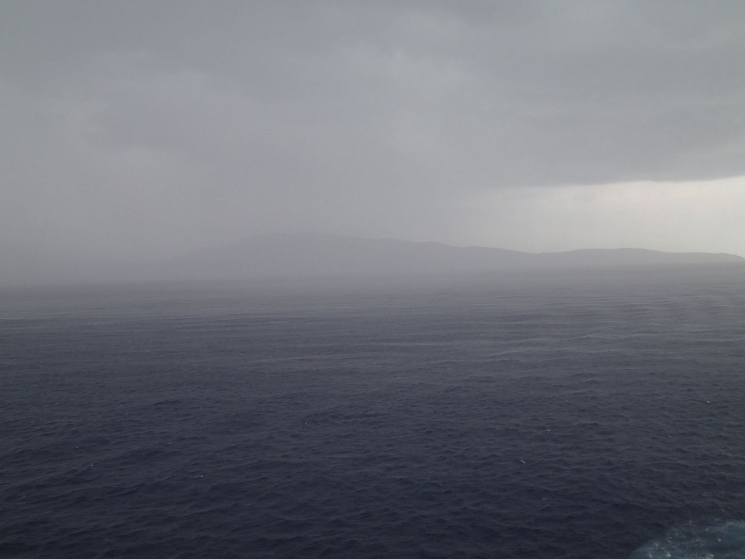 Storm over the Mediterranean Sea