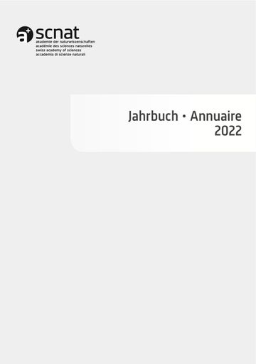 Jahrbuch 2022 der SCNAT
