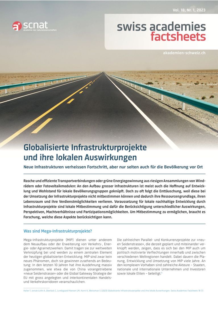 Globalisierte Infrastrukturprojekte und ihre lokalen Auswirkungen