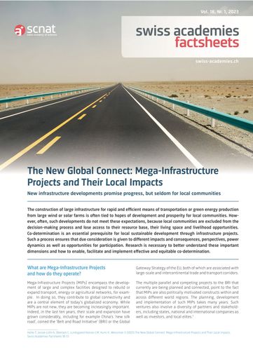 The New Global Connect: Mega-Infrastructure Projects and Their Local Impacts