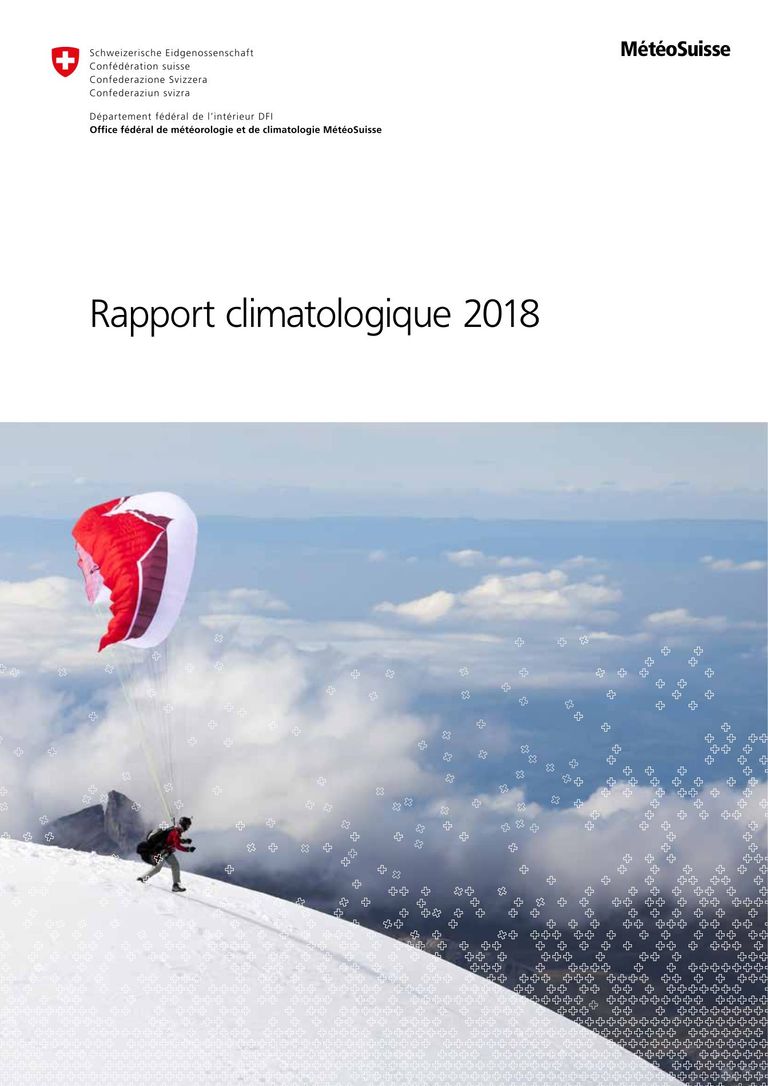 MeteoSuisse: Rapport climatologique 2018