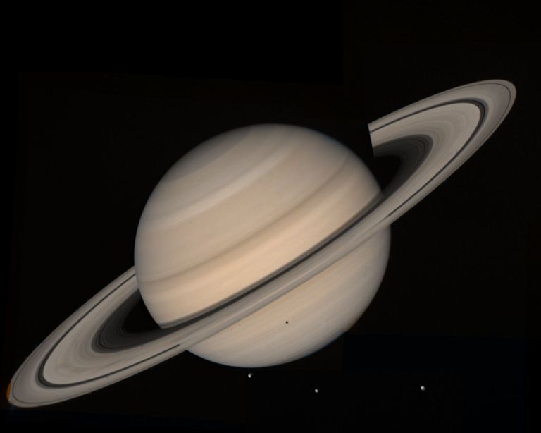 Saturne et son système d'anneaux