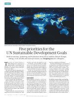 Teaser: Five priorities for UN-Sustainable Development Goals (SDGs)
