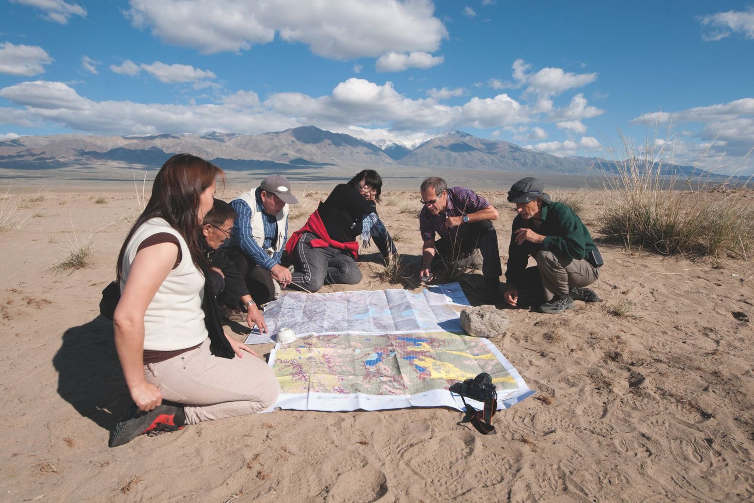 Verifizieren von Bodendegradierungen in der Mongolei mit Satellitenbildern und lokalen, nationalen und internationalen Experten.