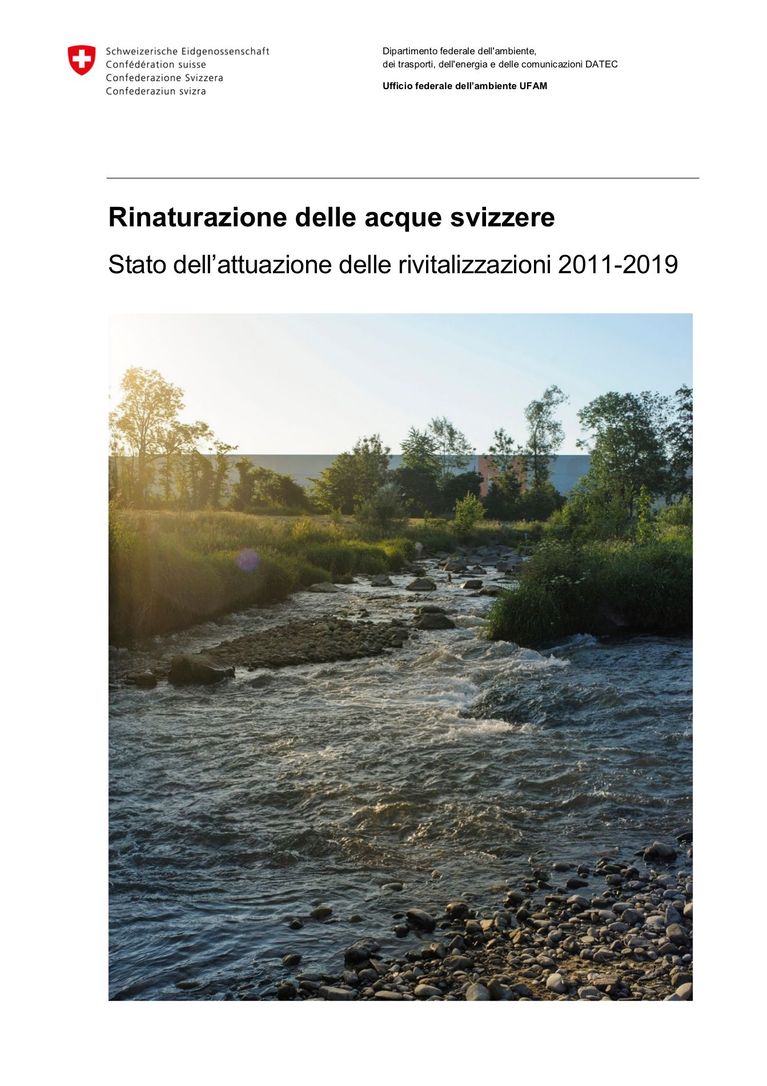 UFAM (2021) Rinaturazione delle acque svizzere – Stato dell’attuazione delle rivitalizzazioni 2011-2019