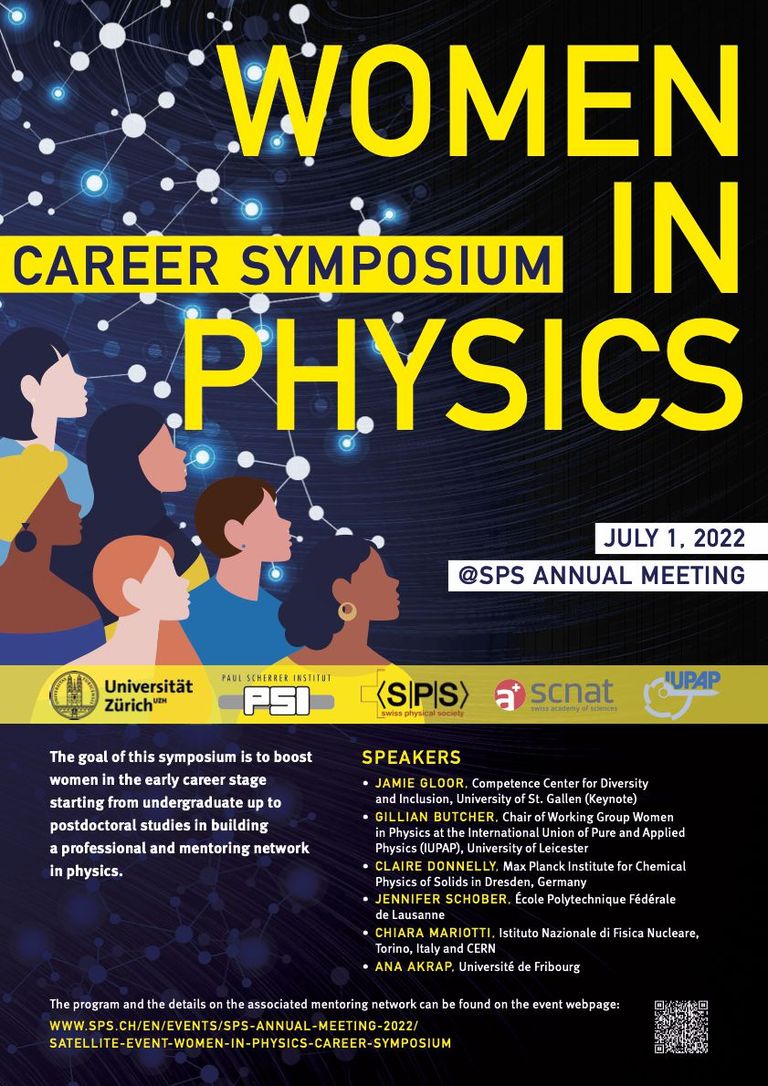 The career symposium Women-in-Physics is a satellite event of the SPS annual meeting 2022