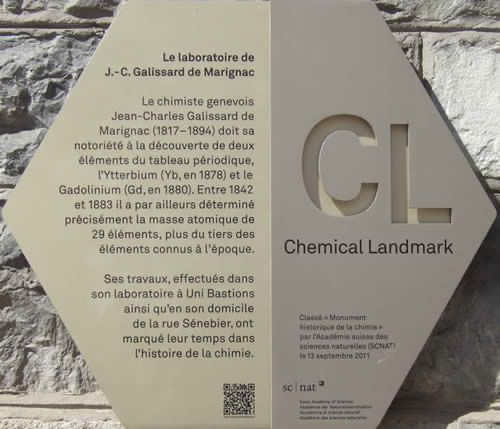 Chemical Landmark: Le laboratoire de J.-C. Galissard de Marignac