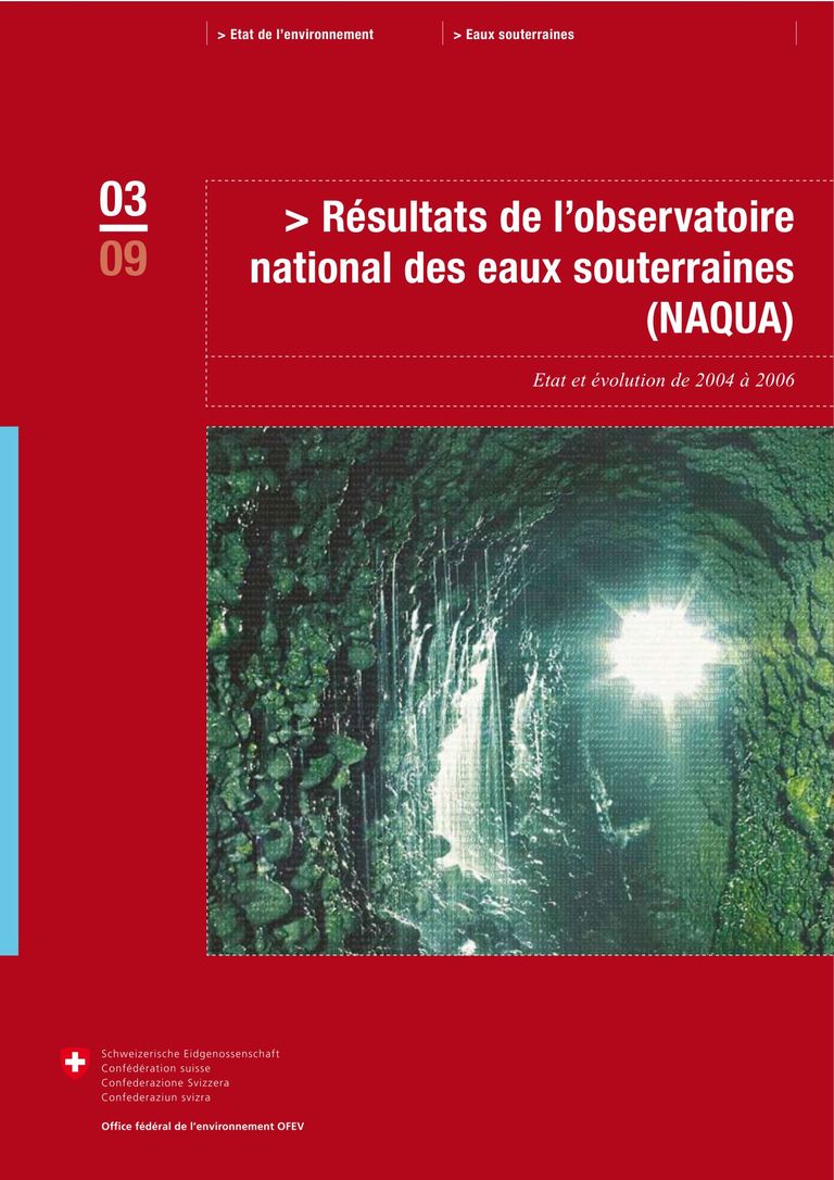 Télécharger le rapport: Résultats de l’observatoire national des eaux souterraines (NAQUA)