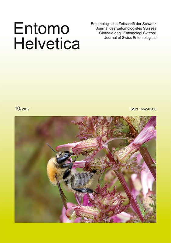 Entomo Helvetica 2017/10: Titelseite