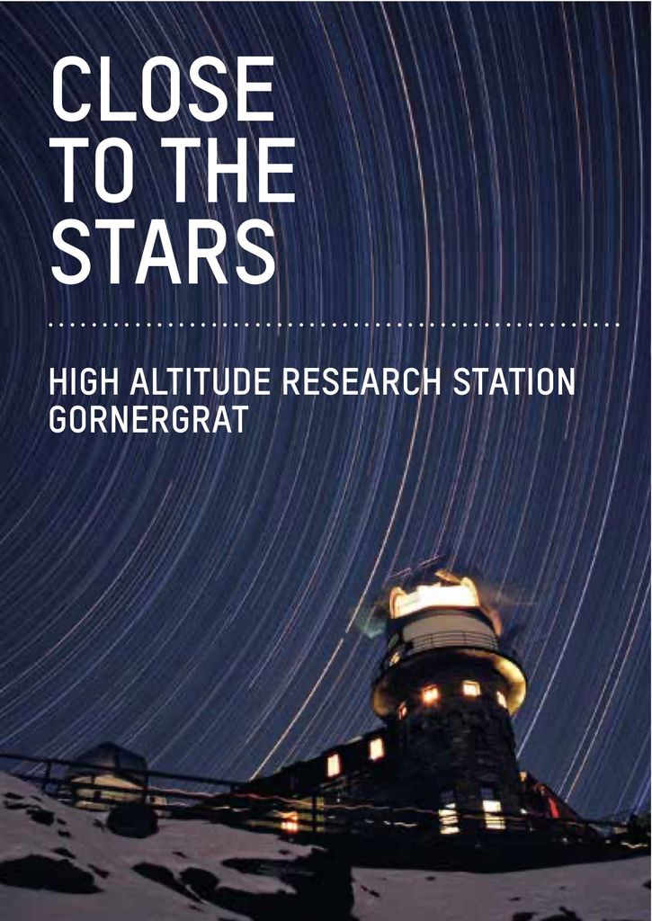 “Close to the Stars” — Booklet about research at Gornergrat