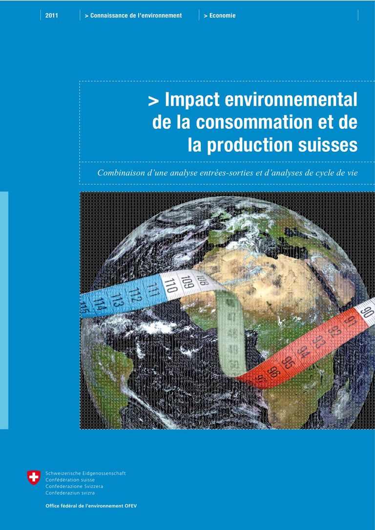 Rapport en français (Synthèse): Impact environnemental de la consommation et de la production (Synthèse)